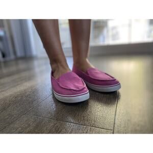 SPERRY TOP-SIDER Womens Zuma Slip On Fashion Sneakers - Washed Pink Shoes 10 M